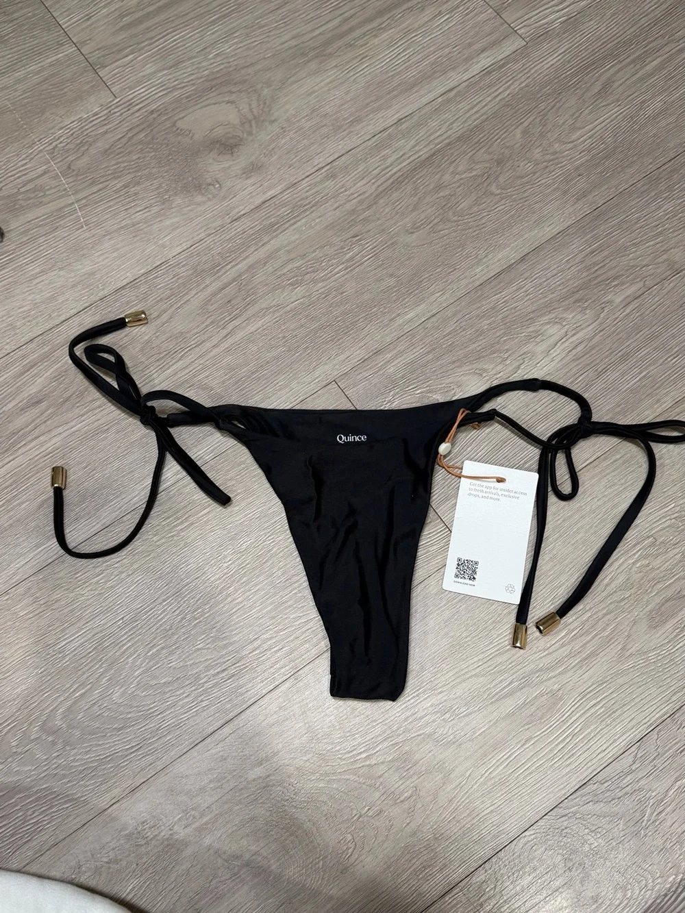 Quince Italian Adjustable Tie-Side Bikini Bottom